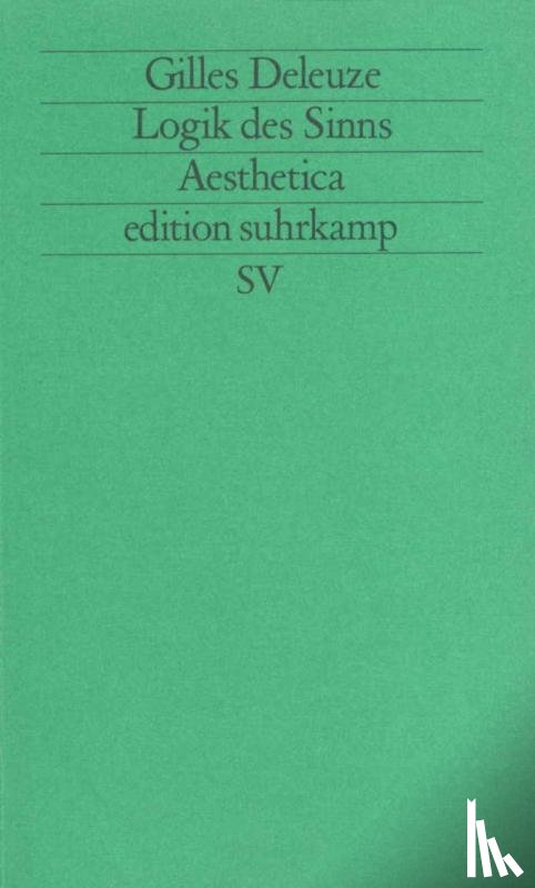 Deleuze, Gilles - Logik des Sinns