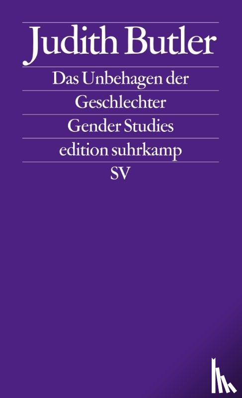 Butler, Judith - Das Unbehagen der Geschlechter