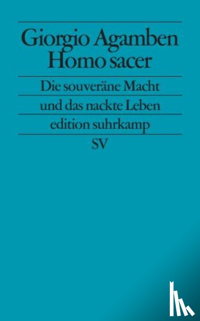 Agamben, Giorgio - Homo sacer