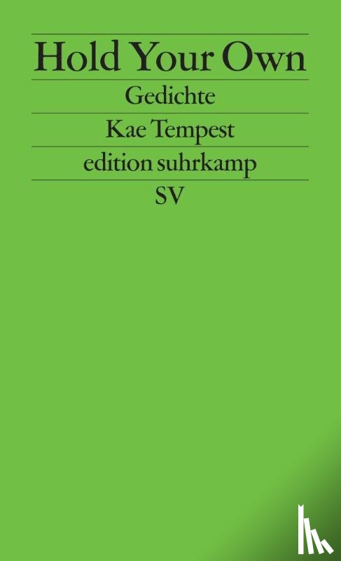 Tempest, Kate - Hold Your Own