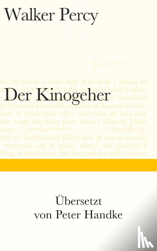 Percy, Walker - Der Kinogeher