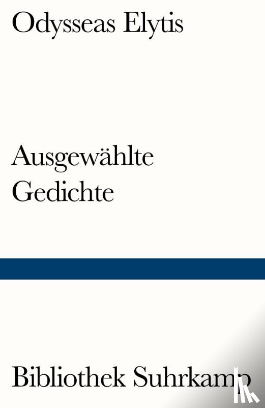Elytis, Odysseas - Ausgewählte Gedichte