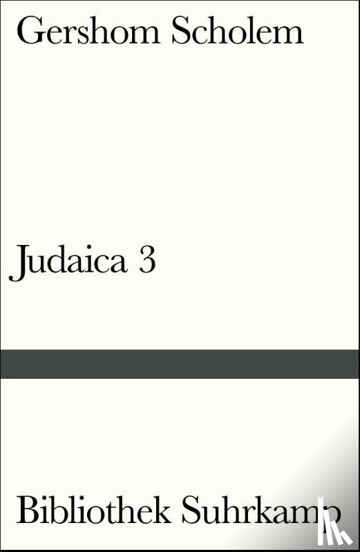 Scholem, Gershom - Judaica III