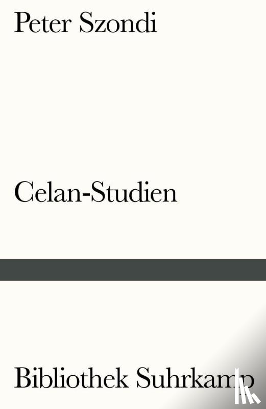 Szondi, Peter - Celan-Studien