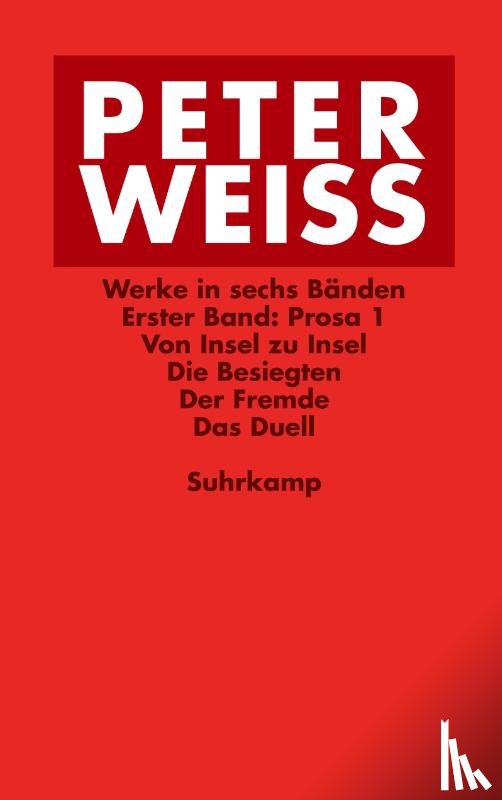 Weiss, Peter - Werke in sechs Bänden