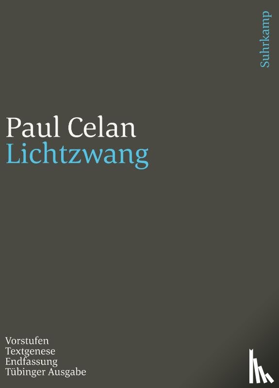 Celan, Paul - Werke. Tübinger Ausgabe