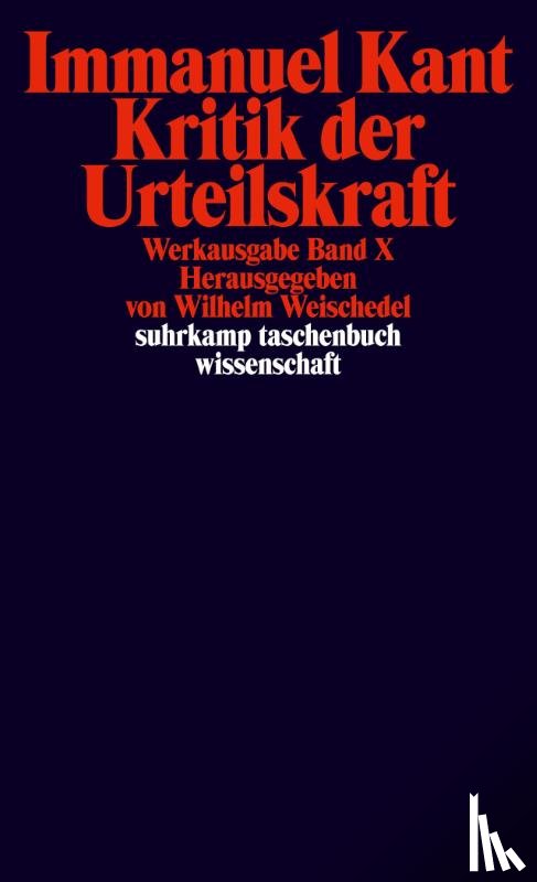 Kant, Immanuel - Kritik der Urteilskraft