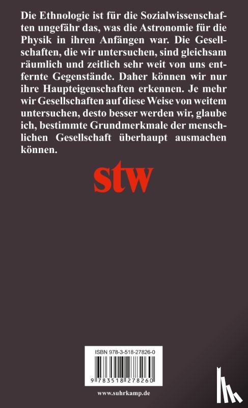 Levi-Strauss, Claude - Strukturale Anthropologie I