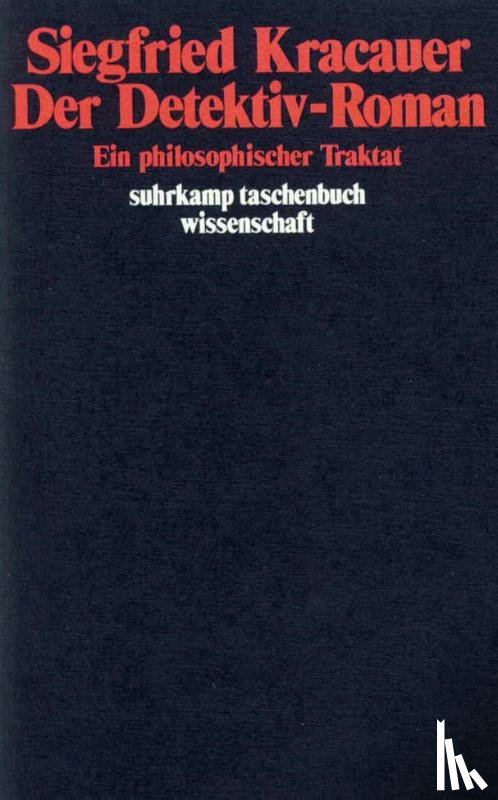 Kracauer, Siegfried - Der Detektiv - Roman