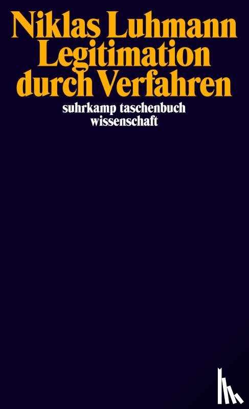 Luhmann, Niklas - Legitimation durch Verfahren