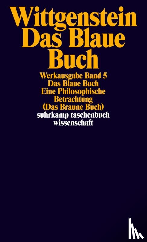 Wittgenstein, Ludwig - Das Blaue Buch
