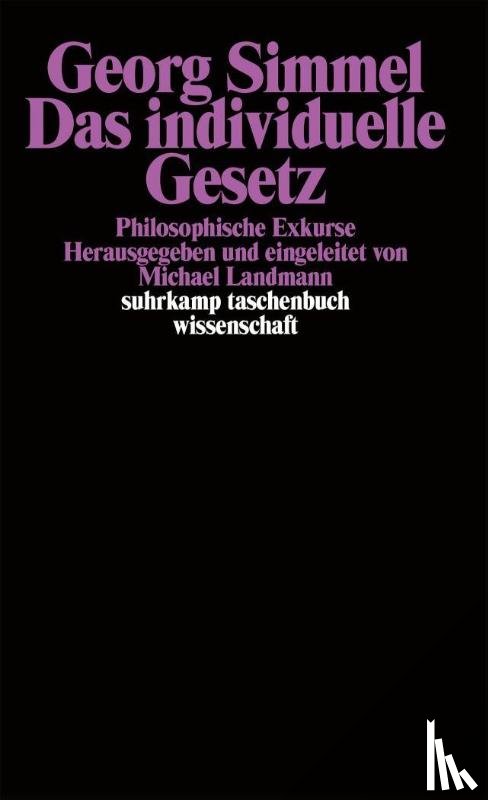 Simmel, Georg - Das individuelle Gesetz