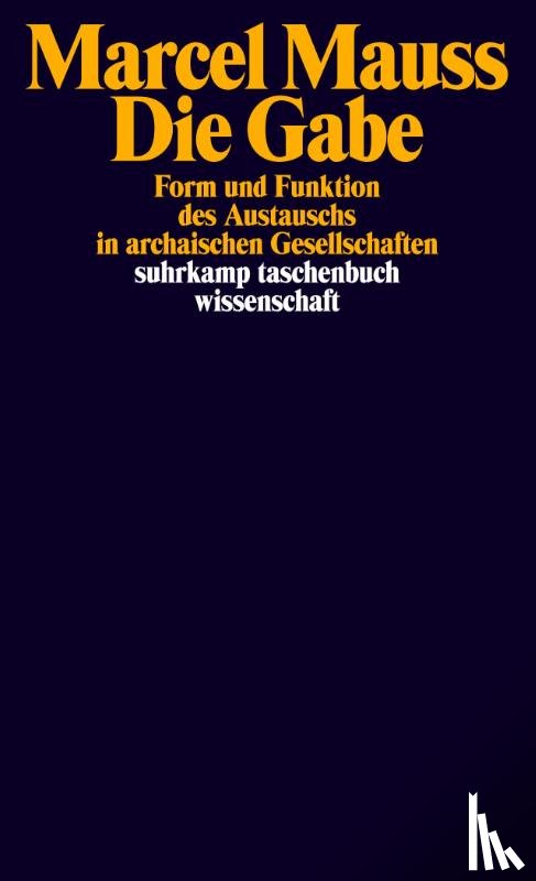 Mauss, Marcel - Die Gabe