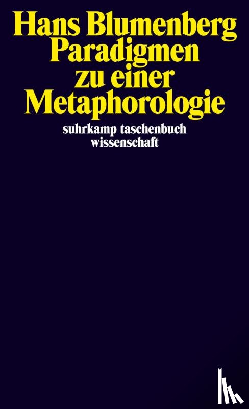 Blumenberg, Hans - Paradigmen zu einer Metaphorologie