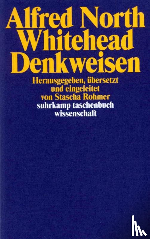 Whitehead, Alfred North - Denkweisen