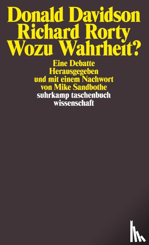 Davidson, Donald, Rorty, Richard - Wozu Wahrheit ?