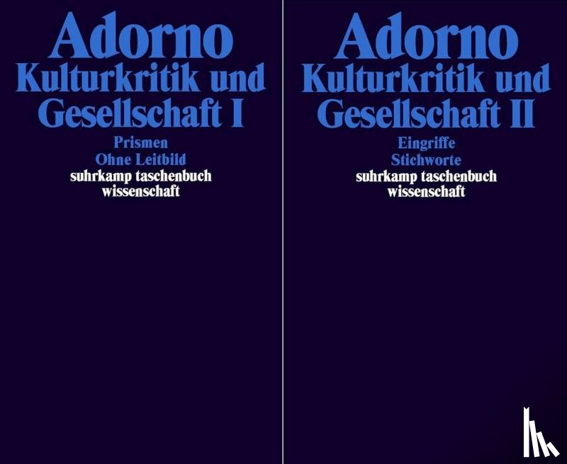 Adorno, Theodor W. - Gesammelte Schriften in 20 Bänden