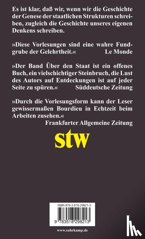 Bourdieu, Pierre - Über den Staat