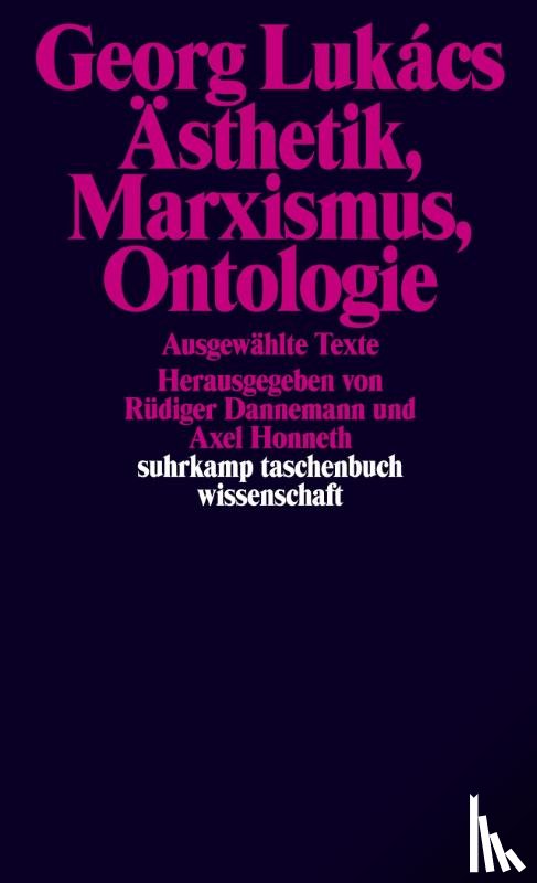 Lukács, Georg - Ästhetik, Marxismus, Ontologie