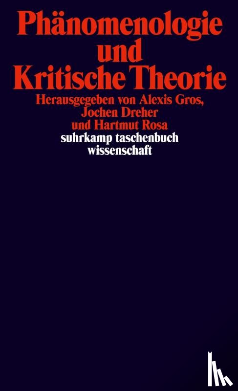  - Phänomenologie und Kritische Theorie