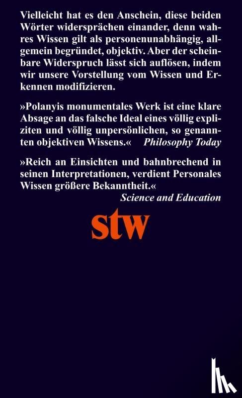 Polanyi, Michael - Personales Wissen