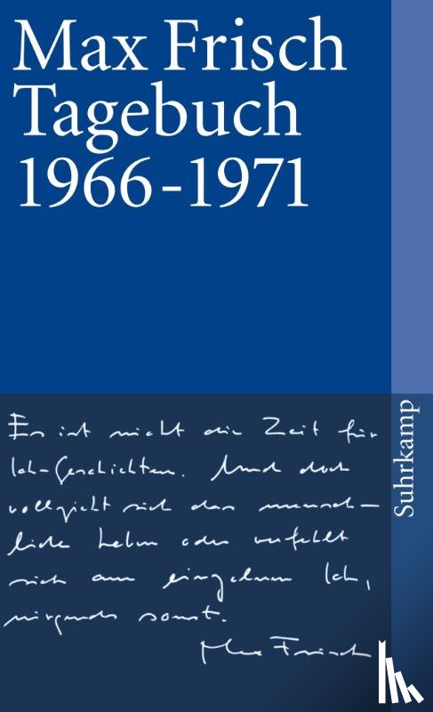 Frisch, Max - Tagebuch 1966 - 1971