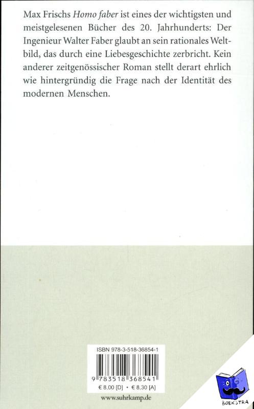 Frisch, Max - Homo faber