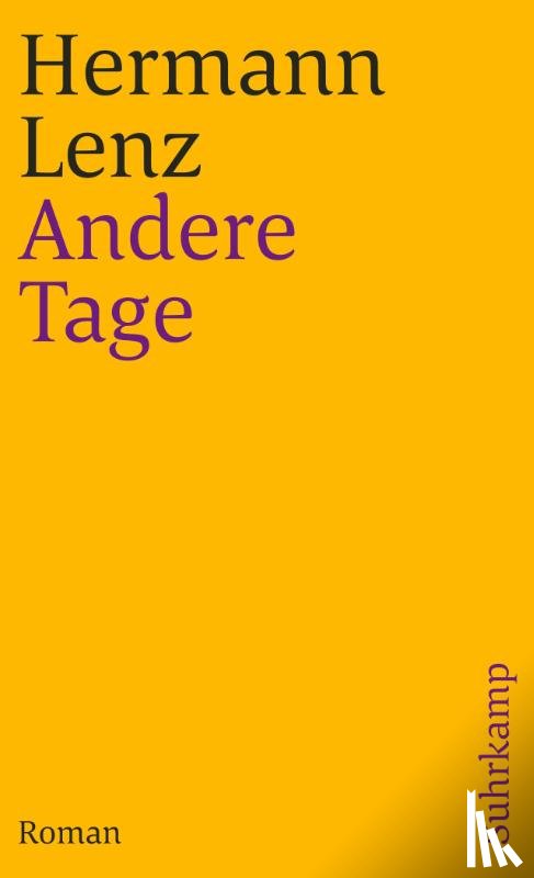 Lenz, Hermann - Andere Tage