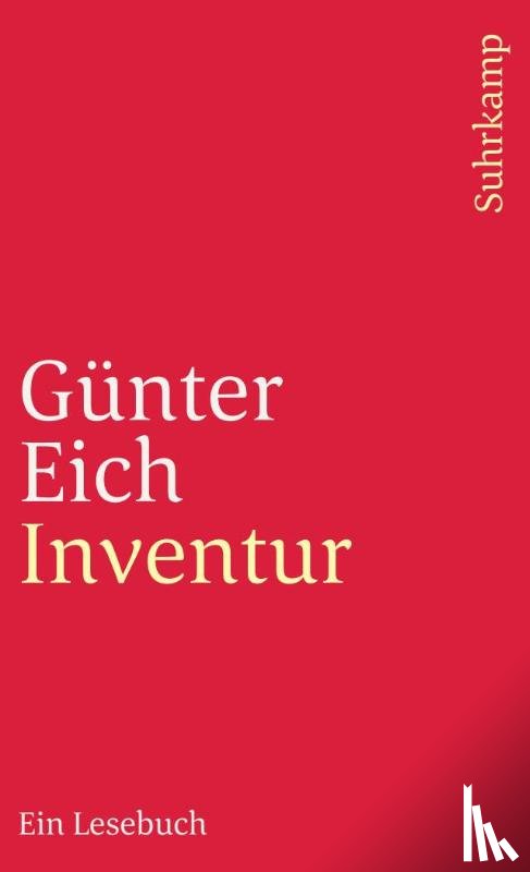 Eich, Günter - Inventur