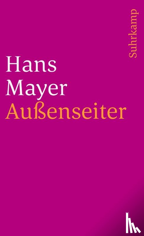Mayer, Hans - Außenseiter
