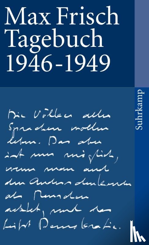 Frisch, Max - Tagebuch 1946-1949