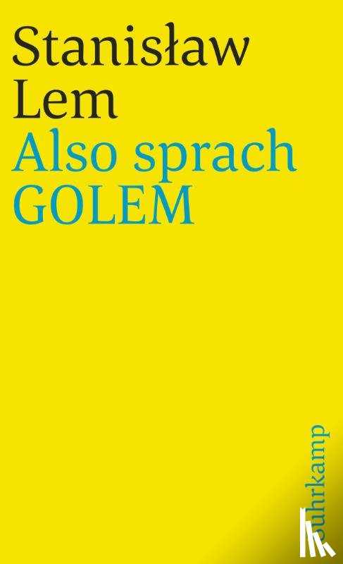 Lem, Stanislaw - Also sprach GOLEM