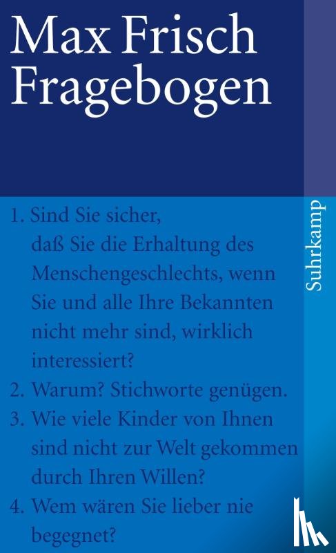 Frisch, Max - Fragebogen