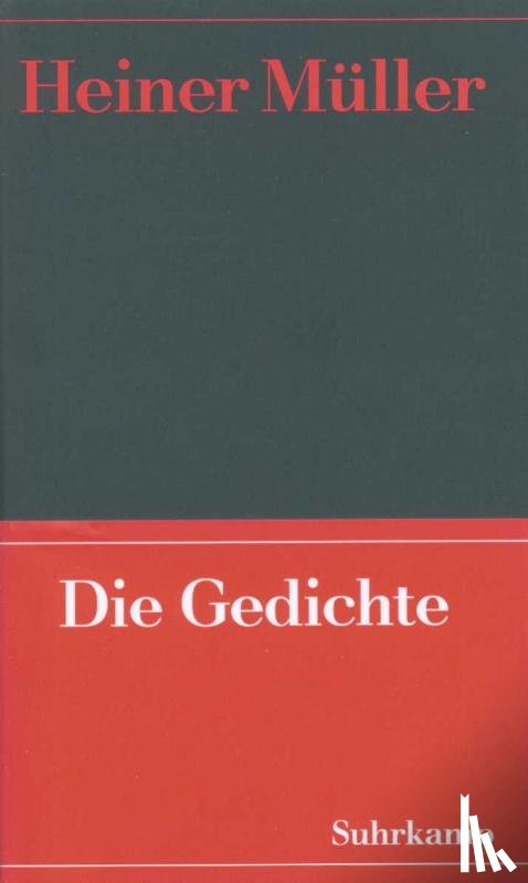 Müller, Heiner - Werke 01. Die Gedichte