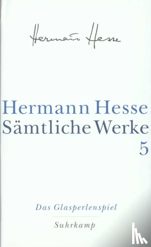 Hesse, Hermann - Das Glasperlenspiel