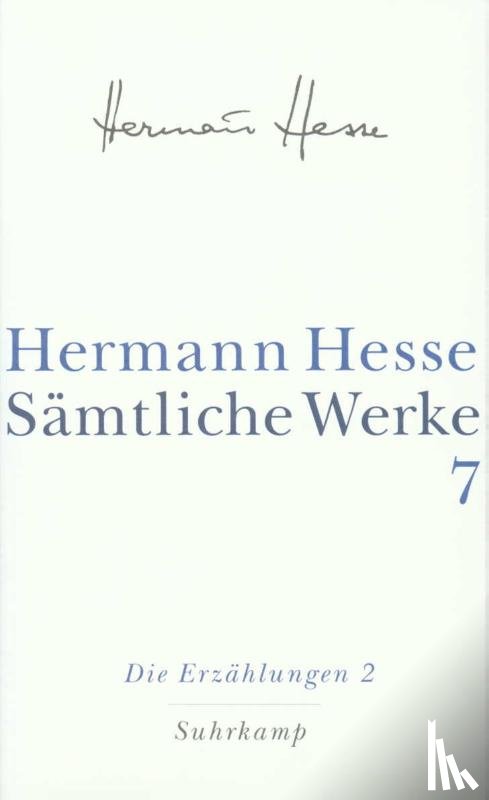 Hesse, Hermann - Die Erzählungen 2. 1907-1910