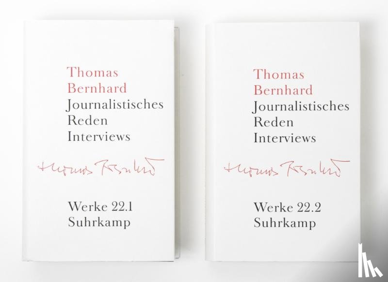 Bernhard, Thomas - Werke 22. Journalistisches Reden Interviews