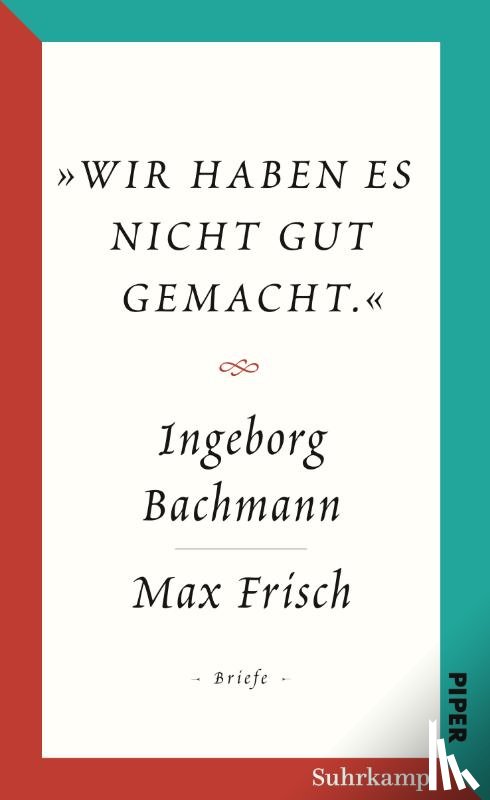 Bachmann, Ingeborg, Frisch, Max - Salzburger Bachmann Edition