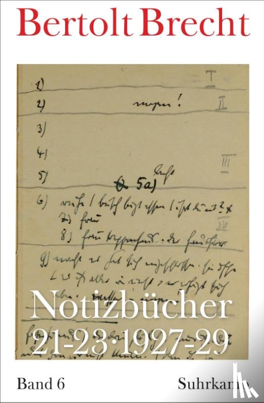 Brecht, Bertolt - Notizbücher 21-23