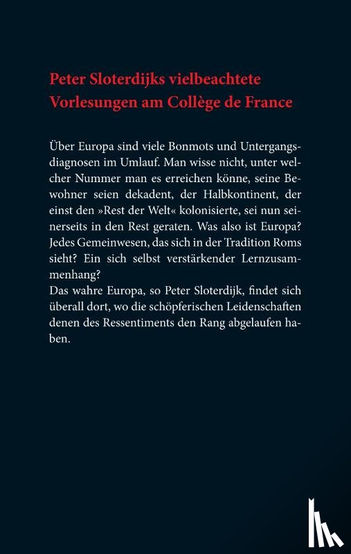 Sloterdijk, Peter - Der Kontinent ohne Eigenschaften