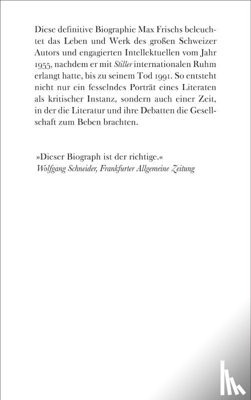 Schütt, Julian - Max Frisch