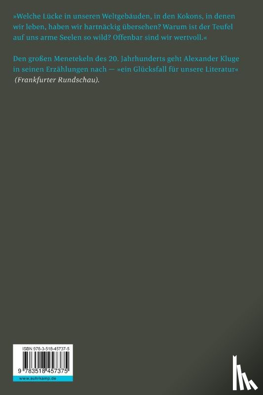 Kluge, Alexander - Die Lücke, die der Teufel läßt