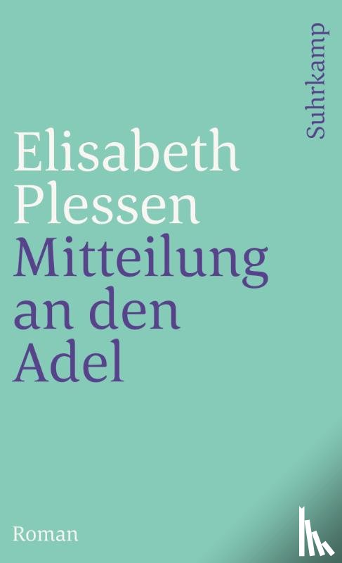 Plessen, Elisabeth - Mitteilung an den Adel