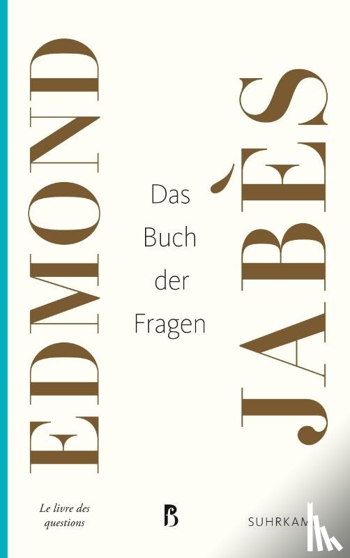Jabès, Edmond - Das Buch der Fragen