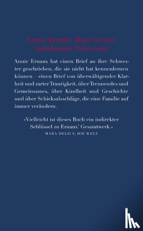 Ernaux, Annie - Das andere Mädchen