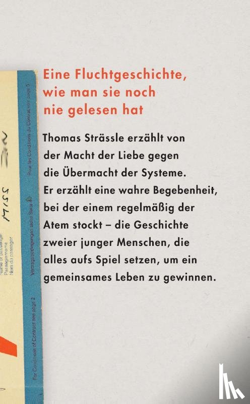 Strässle, Thomas - Fluchtnovelle