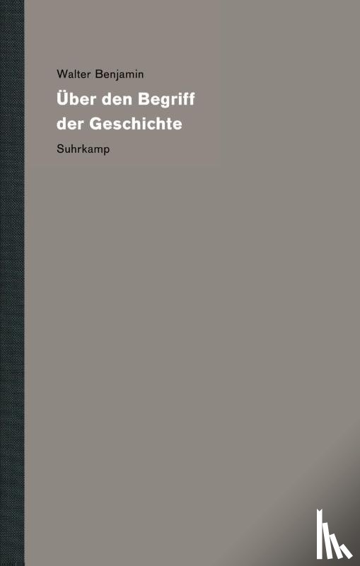 Benjamin, Walter - Werke und Nachlaß. Kritische Gesamtausgabe 19
