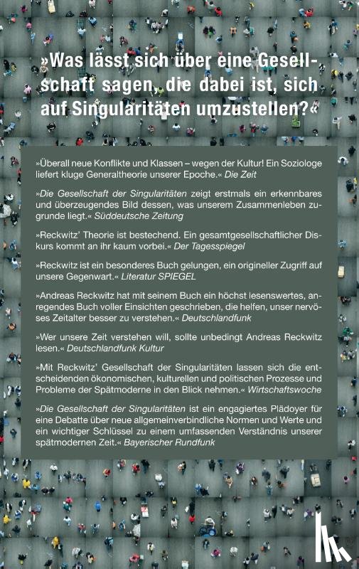 Reckwitz, Andreas - Die Gesellschaft der Singularitäten