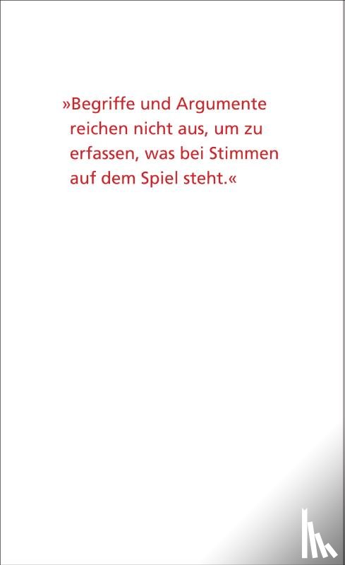 Gumbrecht, Hans Ulrich - Leben der Stimme
