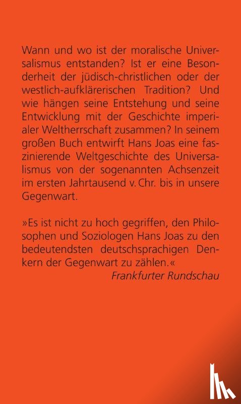 Joas, Hans - Universalismus